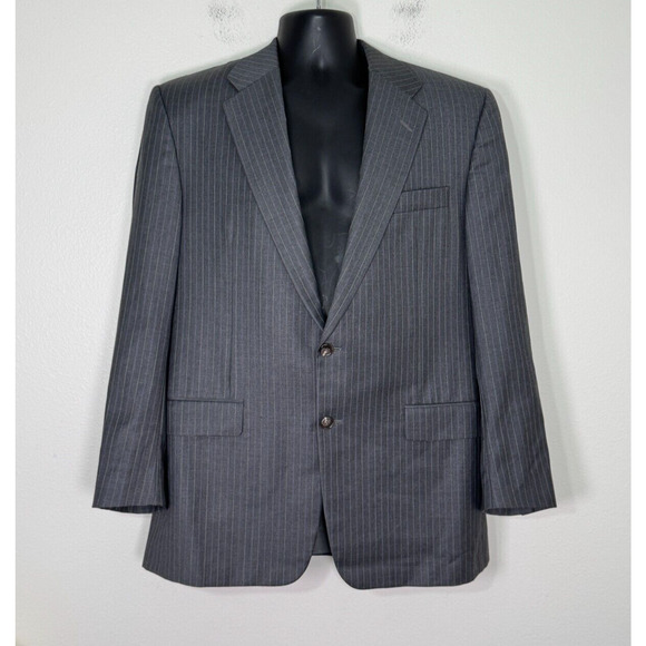 Hickey Freeman Loro Piana Tasmanian Super 130s Blazer Suit Jacket Mens 42R